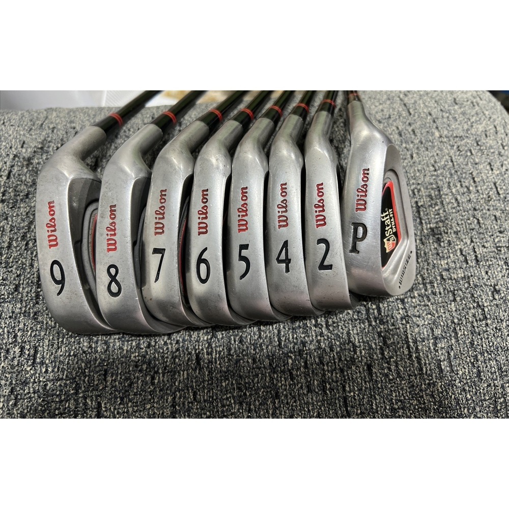 Wilson Staff Midsize Dyna-Fit Irons 2, 4-PW RH UST Firestick 2.0 X-Flex Graphite